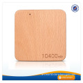 AWC911 Best Quality Engrave Logo Square Wood Design 10400mAh High Capacity Power Bank USB Smart Charger Samsung Phone Charger